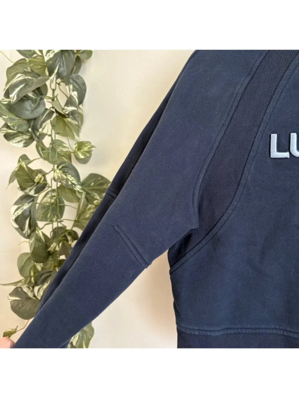 Lululemon Athletic Scuba Oversized Pullover Crewneck Woodmark Navy Size 4